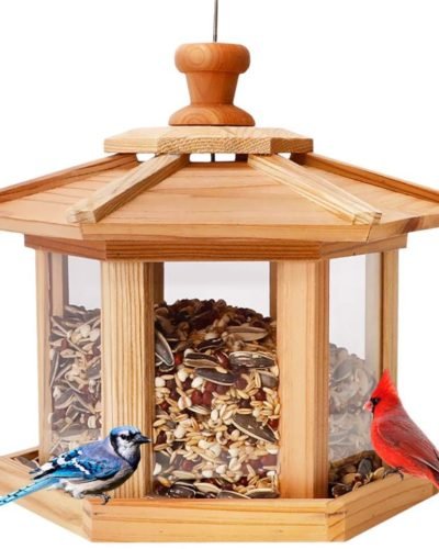 Solution4Patio Hexagon Shaped Gazebo Bird Feeder