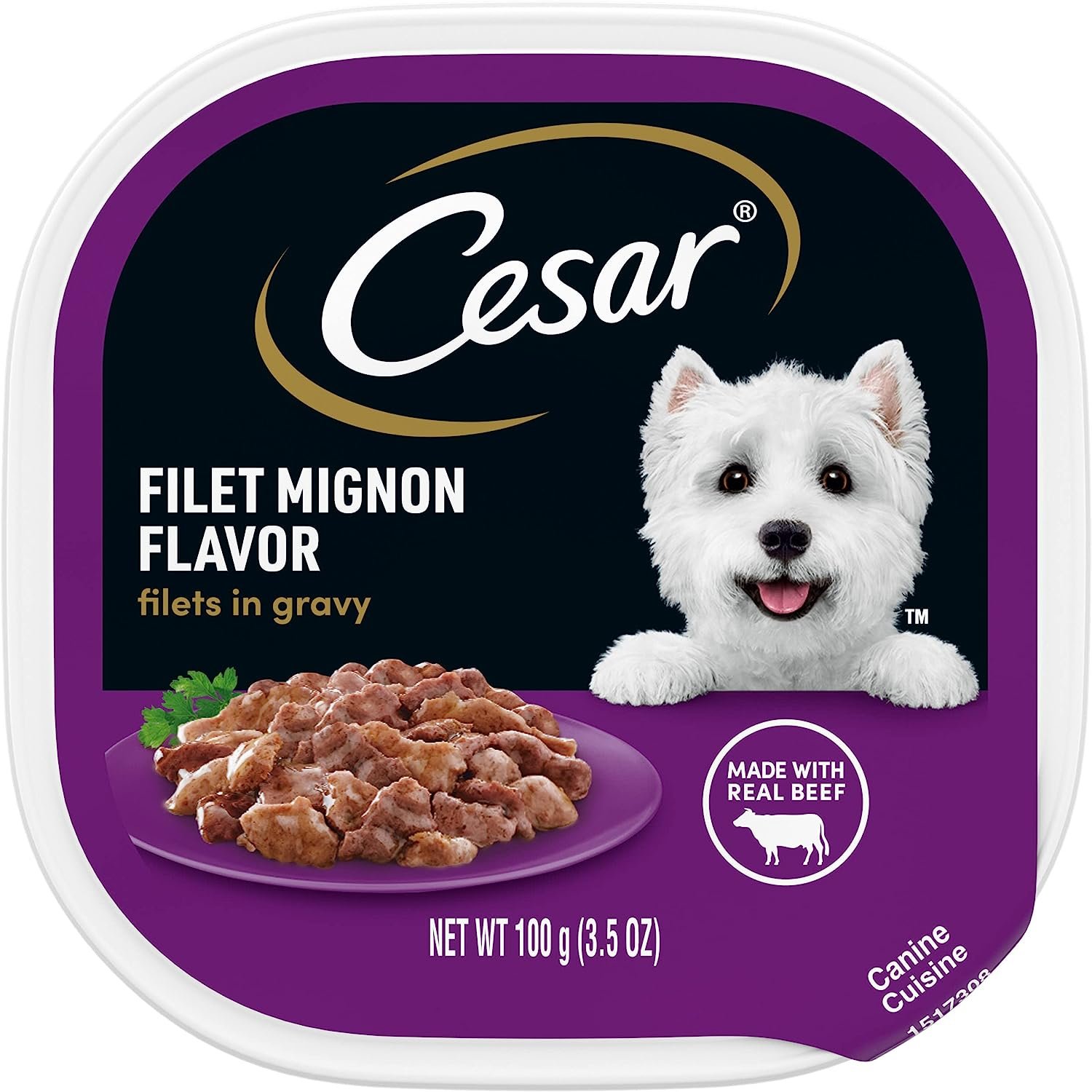 CESAR Adult Soft Wet Dog Food Filets in Gravy