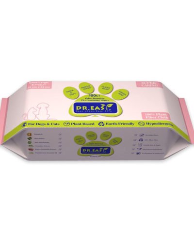DR.EASY Super Caring Pet Wipes 100ct for Dogs and Cats