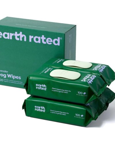 Earth Rated Dog Wipes, Thick Plant Based Grooming Wipes