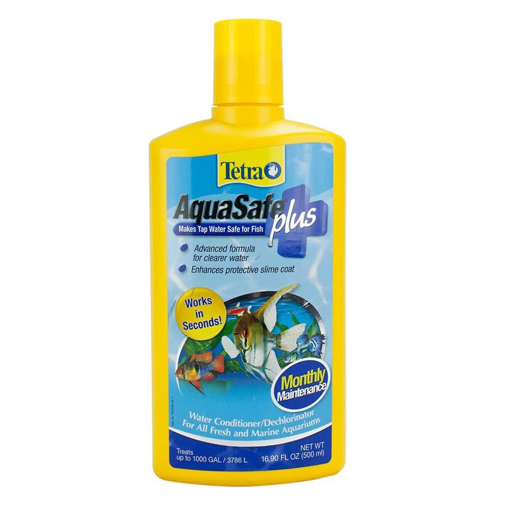Tetra AquaSafe Plus 16.9 Ounces, aquarium Water Conditioner And Dechlorinator