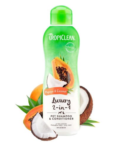 TropiClean 2-in-1 Papaya & Coconut Dog Shampoo and Conditioner