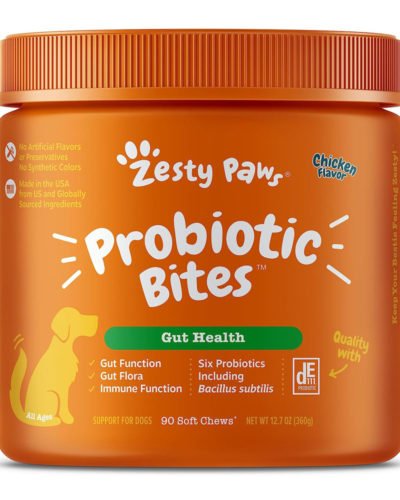 Zesty Paws Probiotics for Dogs - Digestive Enzymes for Gut Flora